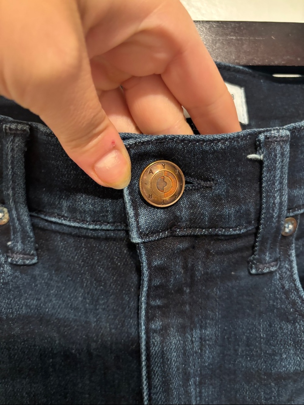 AYR Dark Indigo High-Rise Skinny Jeans - Picture 6 of 8